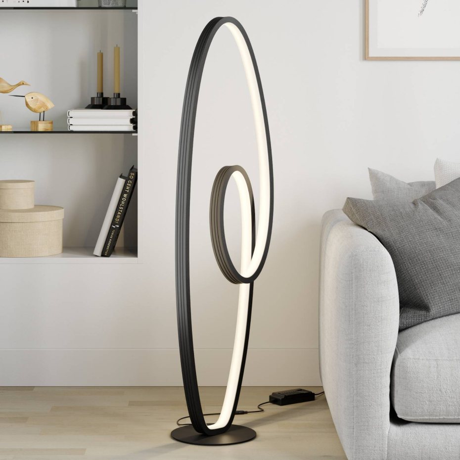 Lampadaire en aluminium moderneLED, Bronwyn