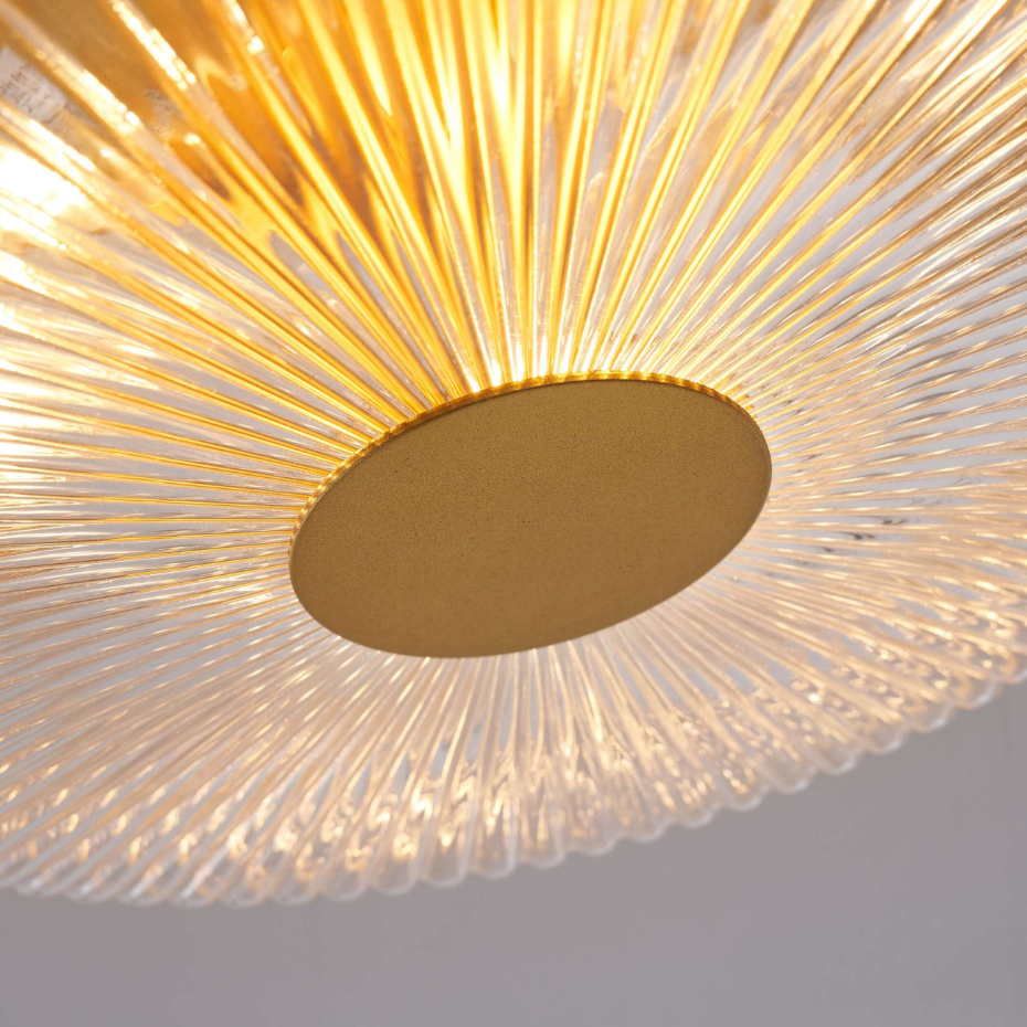 Petit luminaire verre et métal doré - PAOLINA
