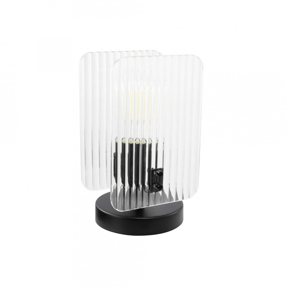 Lampe à poser en verre et métal, BOSCA