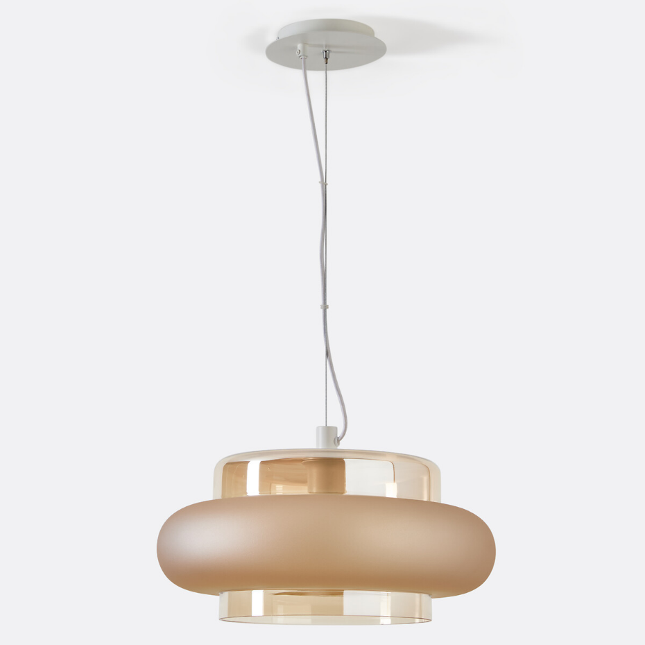 Suspension en verre coloré Ø40 cm, Triana