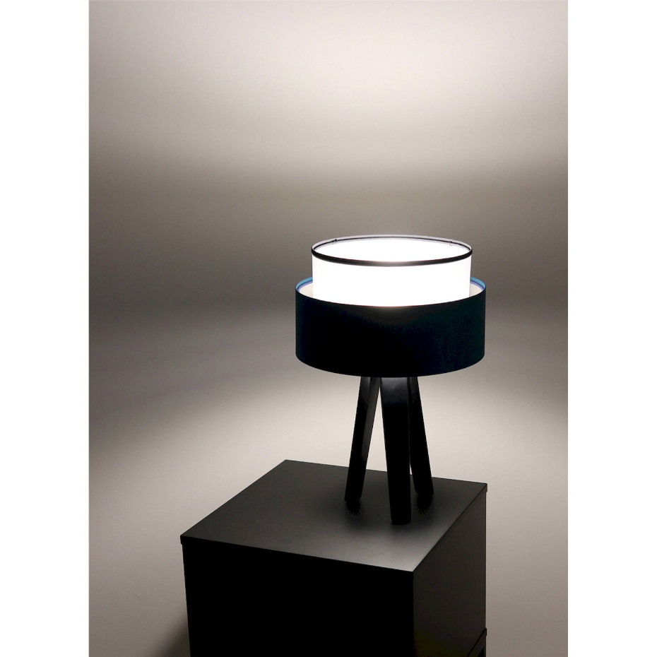 Lampe à poser ronde en PVC Duo ellegant