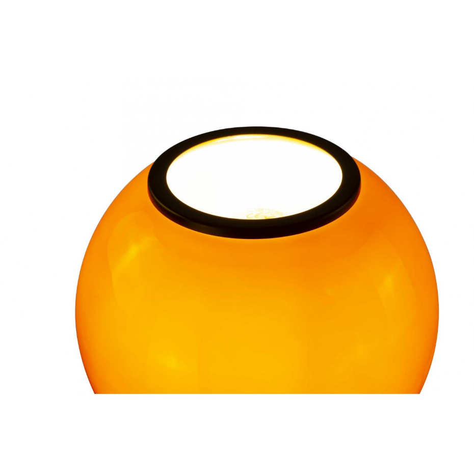 Lampe à poser en verre & métal, SILEA