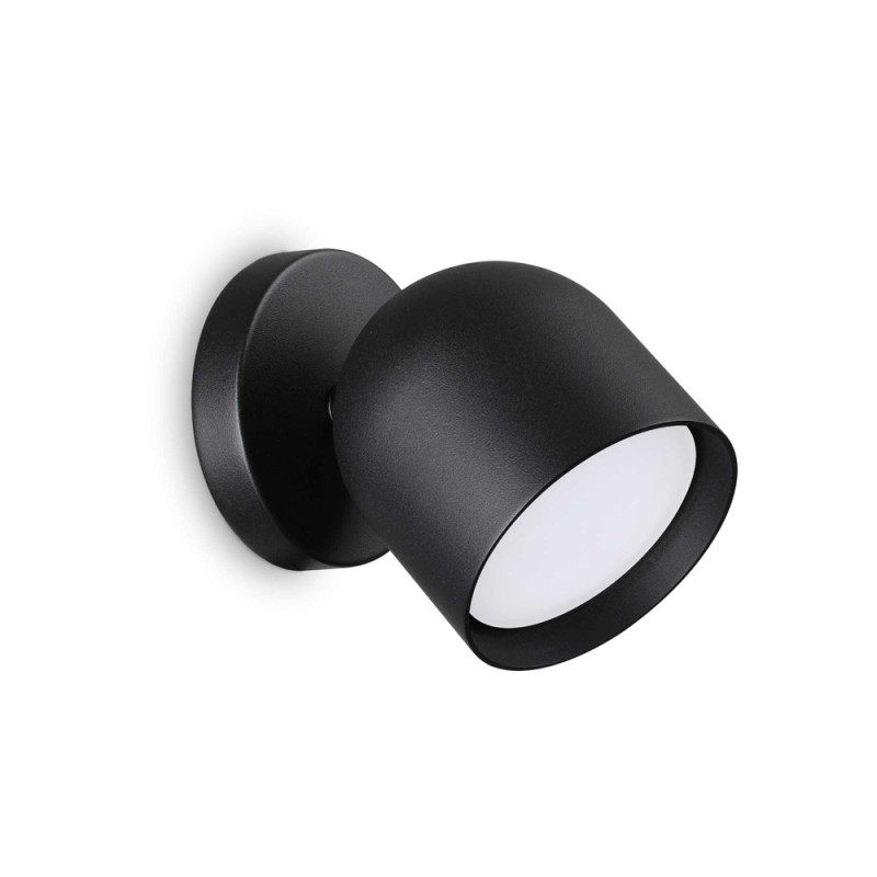 Applique spot métal noir Dodo orientable