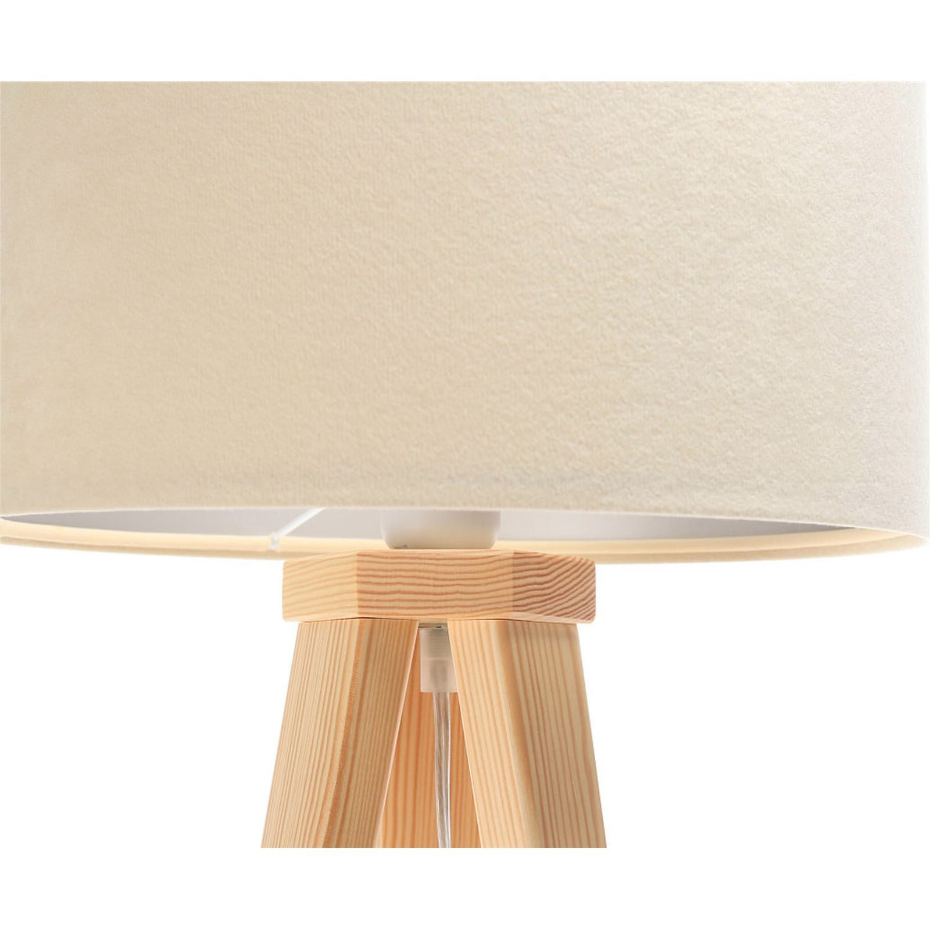 Lampe de chevet en bois Glamour