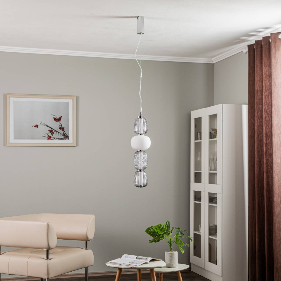 Suspension en verre jeunesLED, Fedra