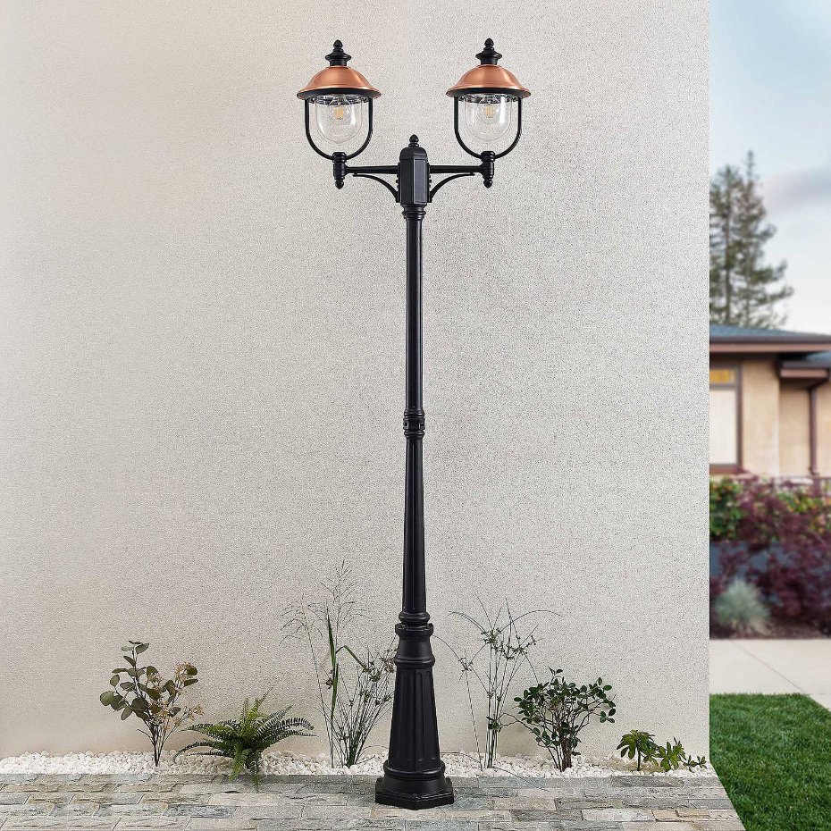 Lampadaire extérieur en aluminium vintage