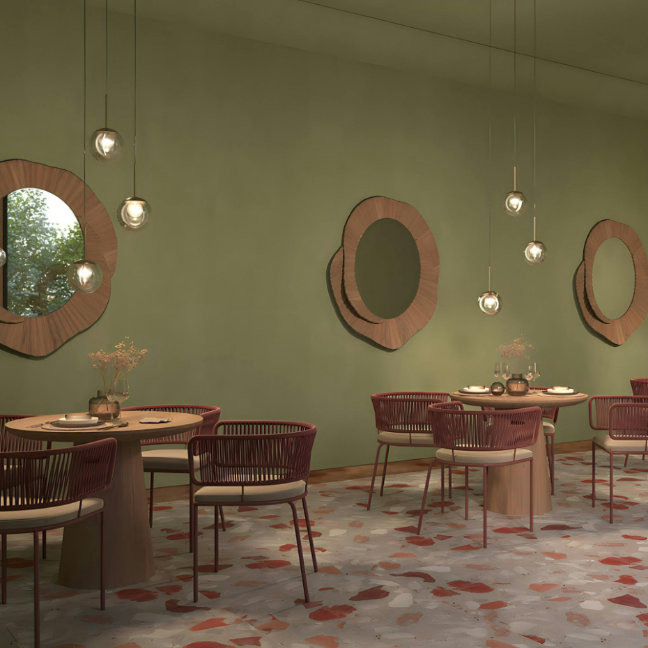 Suspension globe en verre & tige or, 15 cm DELTONA