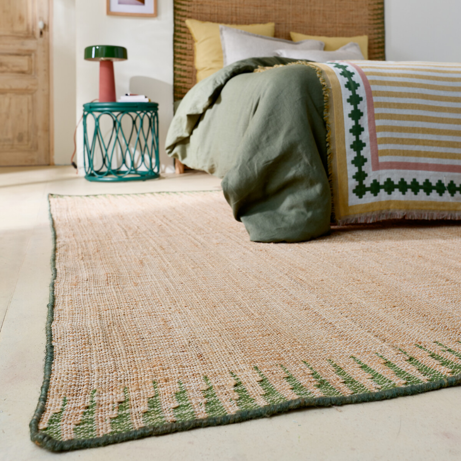Tapis jute avec bordure, Gibela