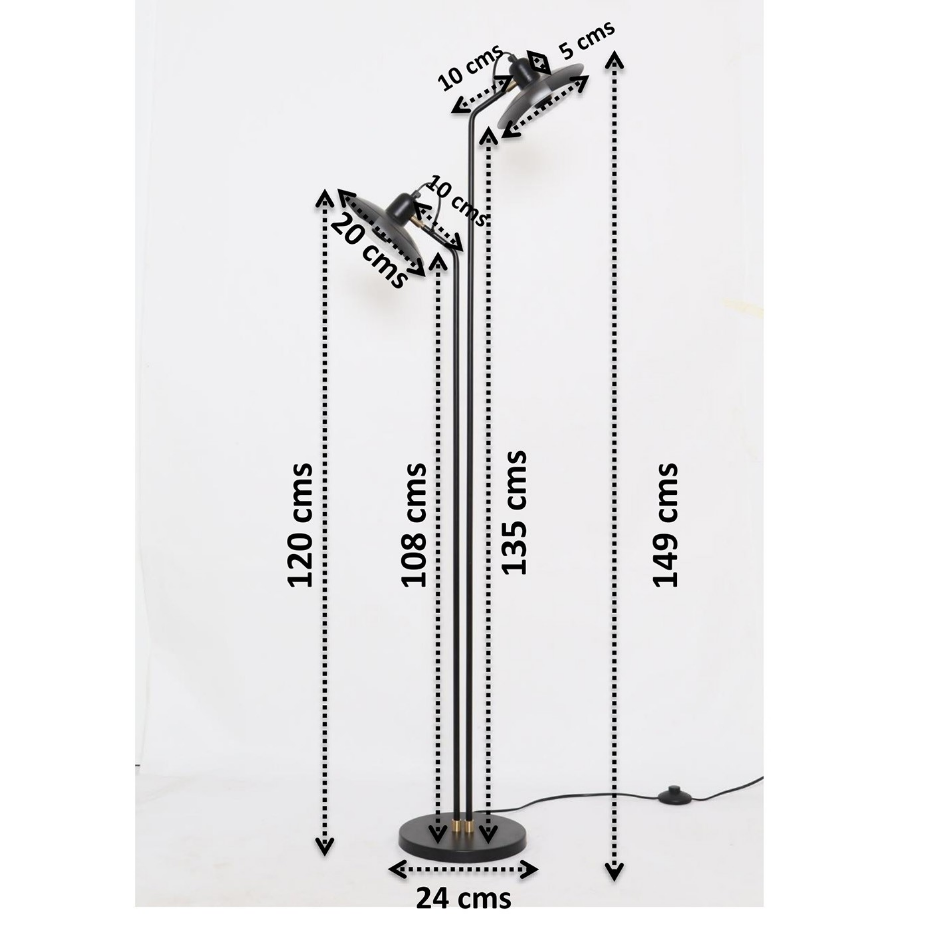 Lampadaire en acier, SPEAKER