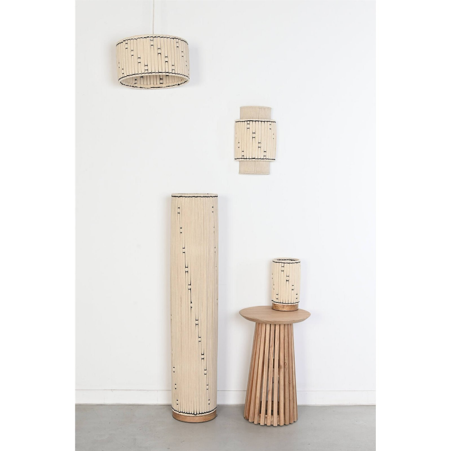 Suspension ronde en jute et coton Urban Vila3
