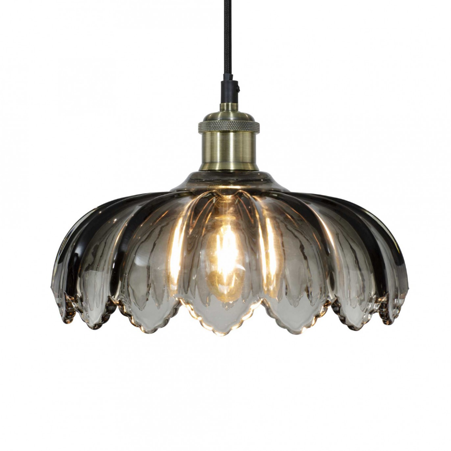 Suspension fleur en verre Ø26 cm, Pétale