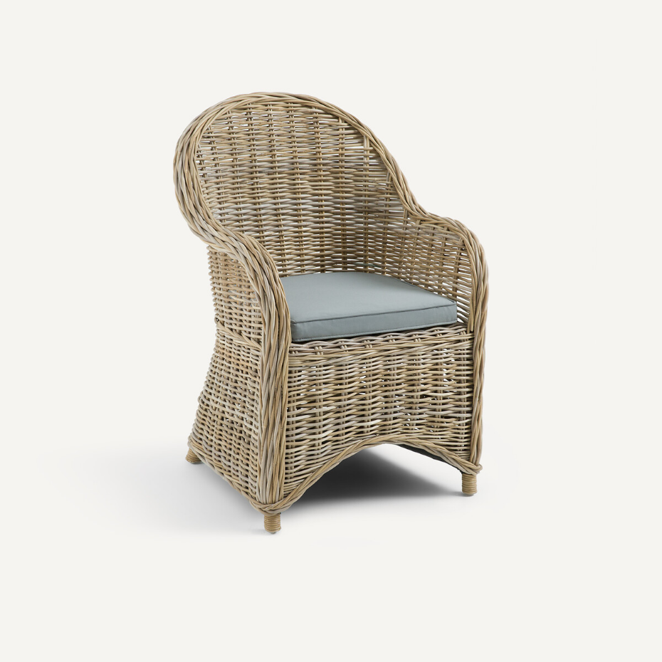 Fauteuil de jardin tressé, Elmer