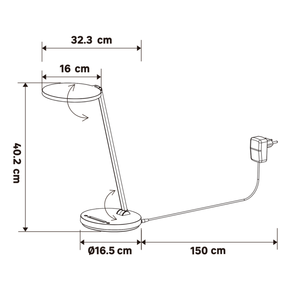 Lampe de bureau LED, ZOMBA