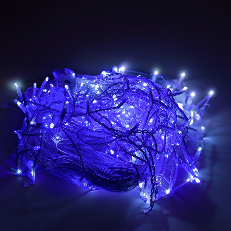 Guirlande Stalactite Lumineuse Extérieur 8m Bleu