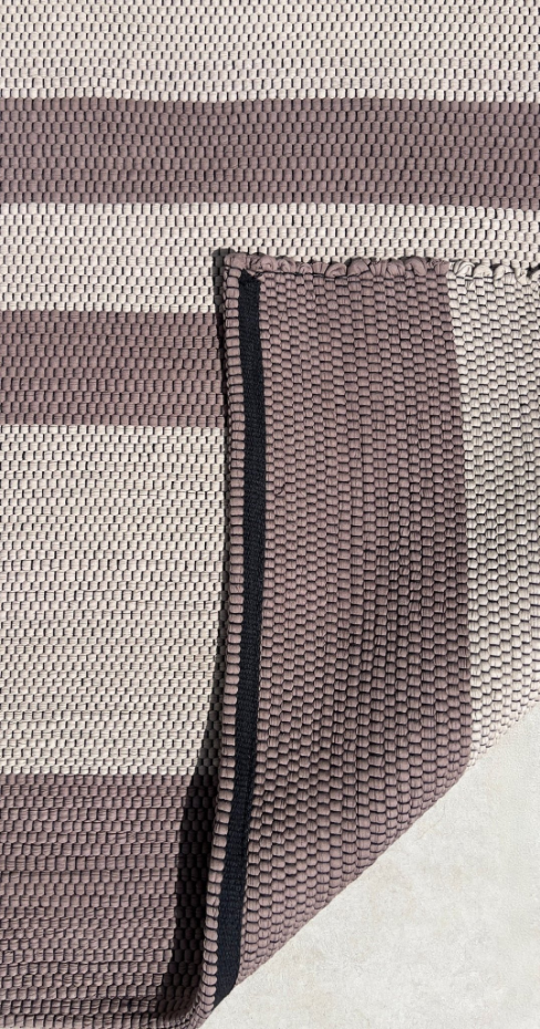 Tapis en coton recyclé tissé à la main TIAGO
