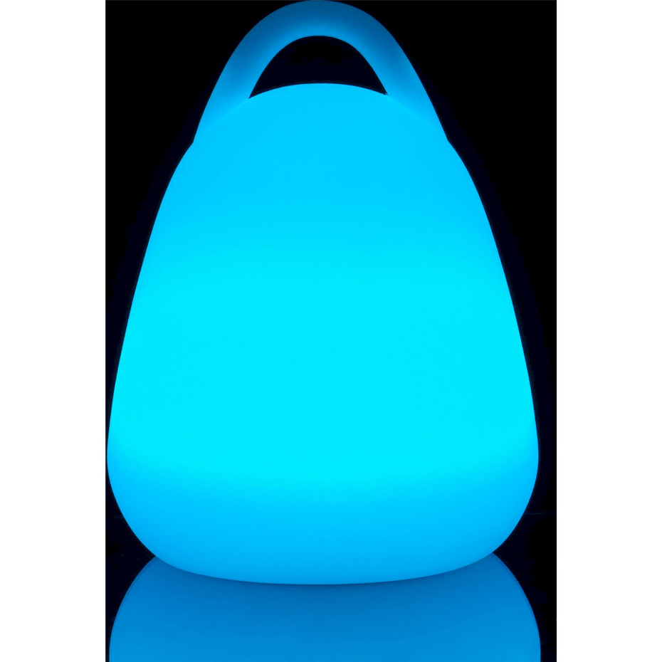 Lampe de table LED en plastique avec anse pour extérieur