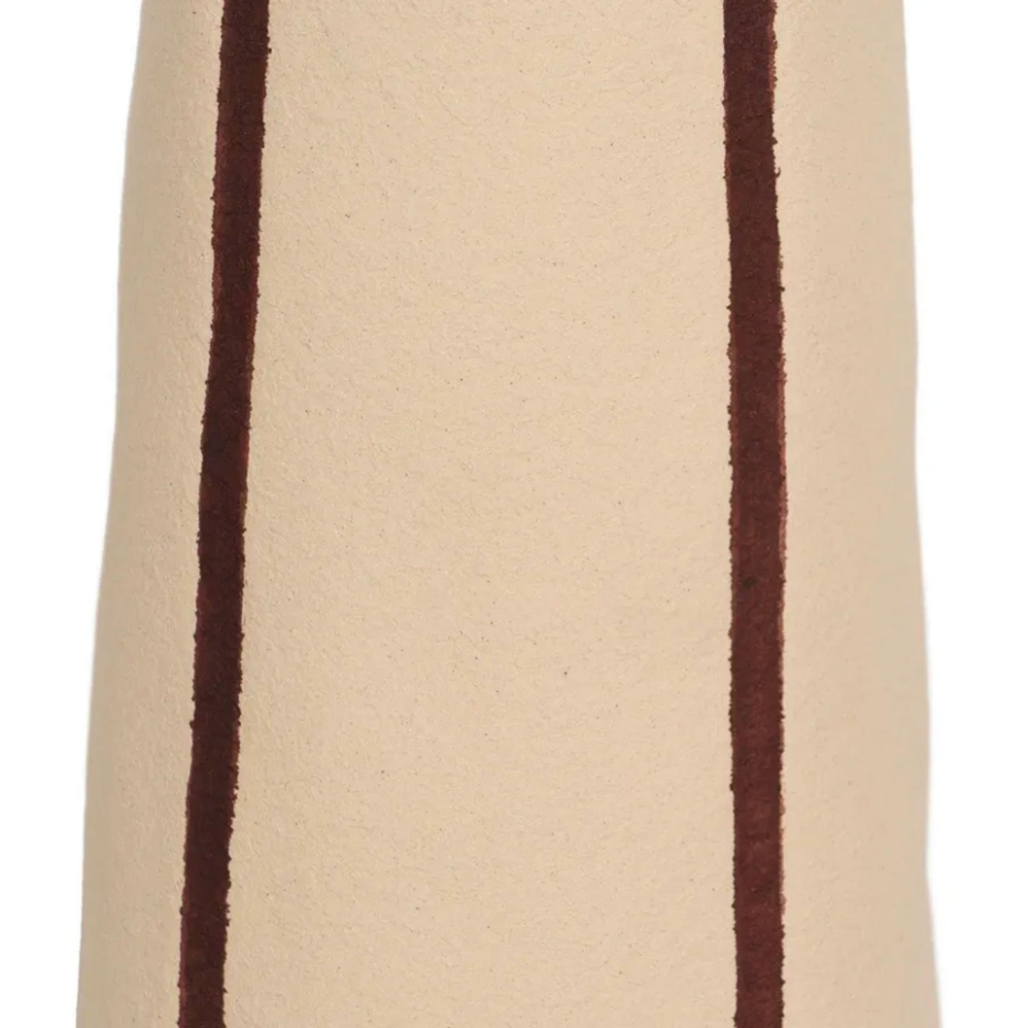 Lampadaire design céramique et abat-jour plissé 53x53x103cm