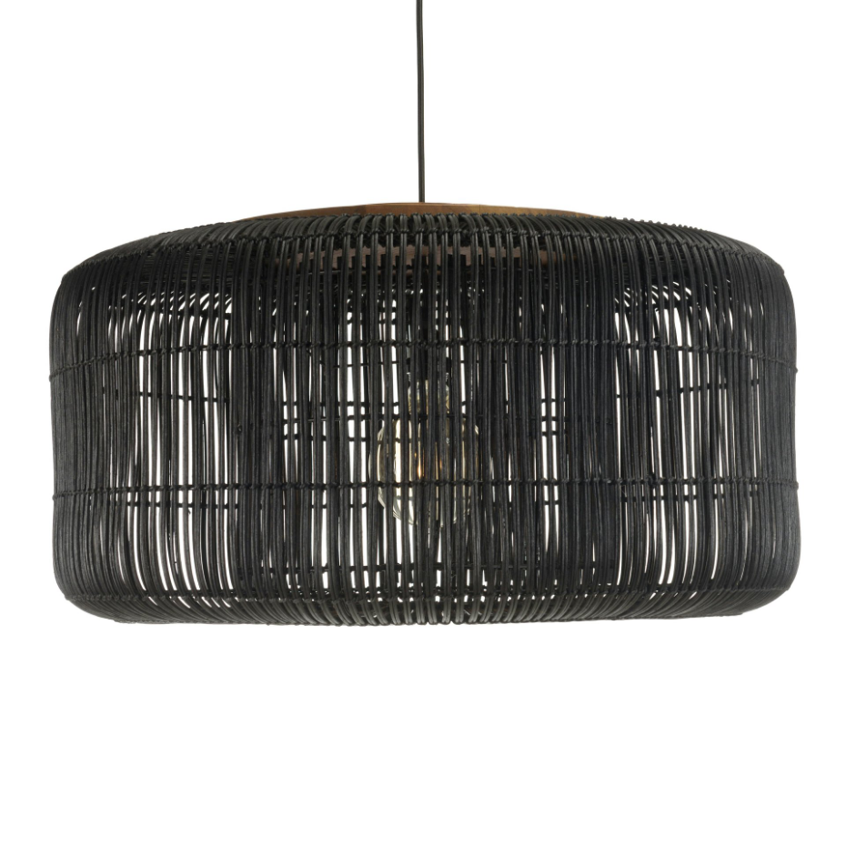 Suspension en rotin ronde 76cm FOLELLI