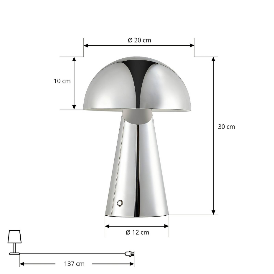 Lampe à poser en métal moderneLED, Nevijo