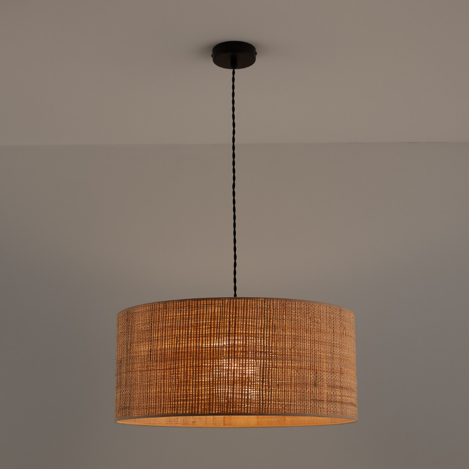 Suspension/Abat-jour en raphia Ø50 cm, Dolkie