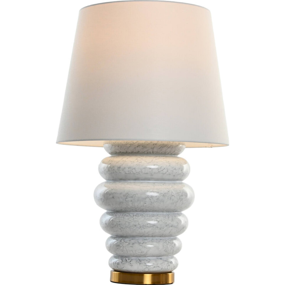 Lampe de table ronde en céramique Glam