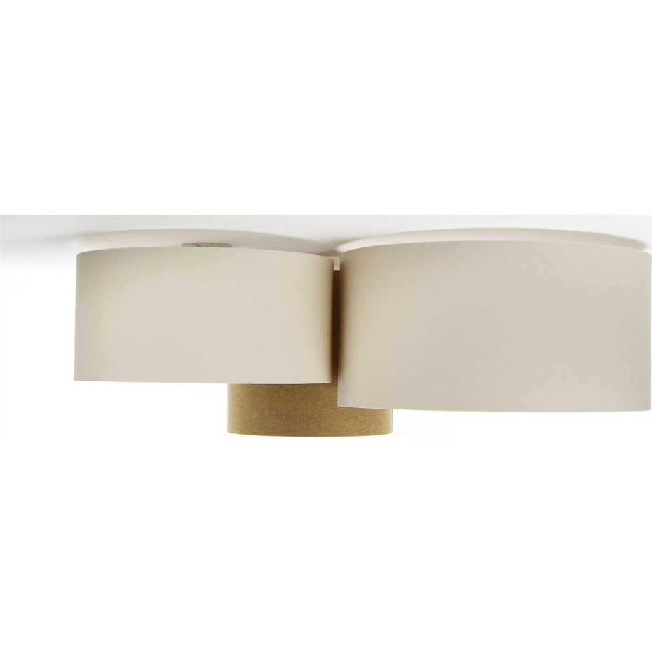 Plafonnier rectangulaire en tissu compatible LED Boho Elegant