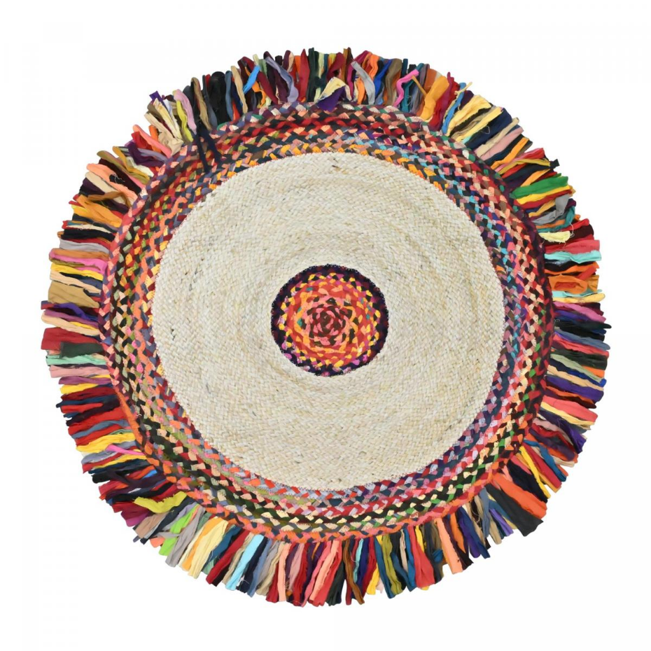 Tapis rond JT SATCH , tapis jute artisanal