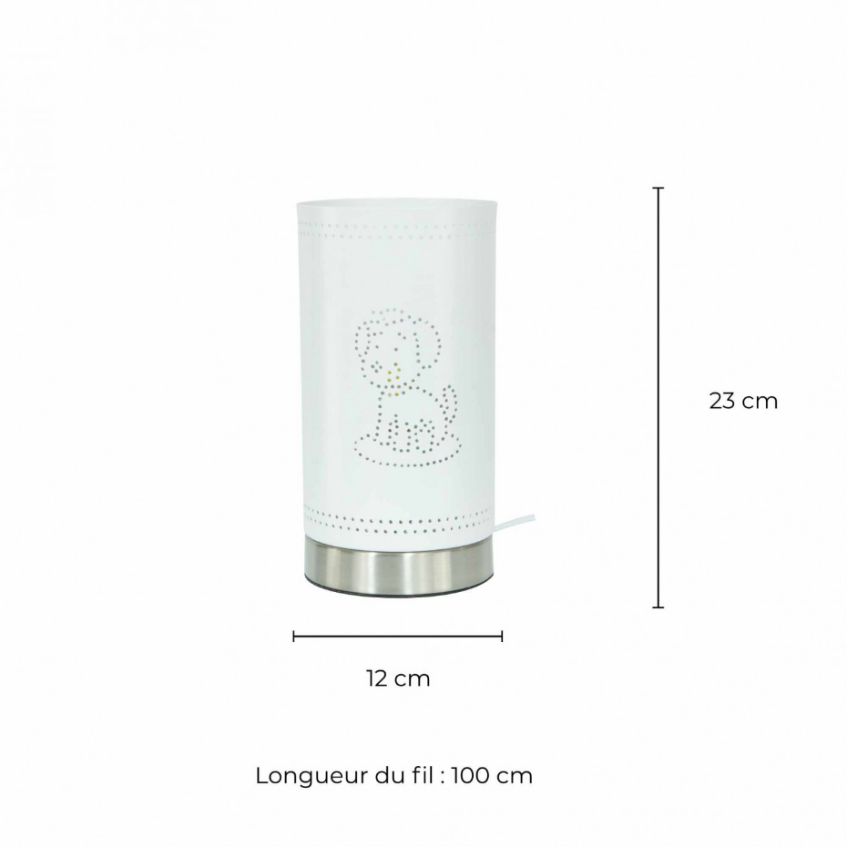 Lampe à poser tactile en métal, ULYSSE