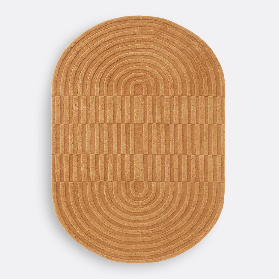 Tapis ovale en laine, Malko