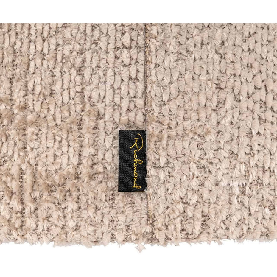 Abat jour rond en polyester effet texturé intérieur