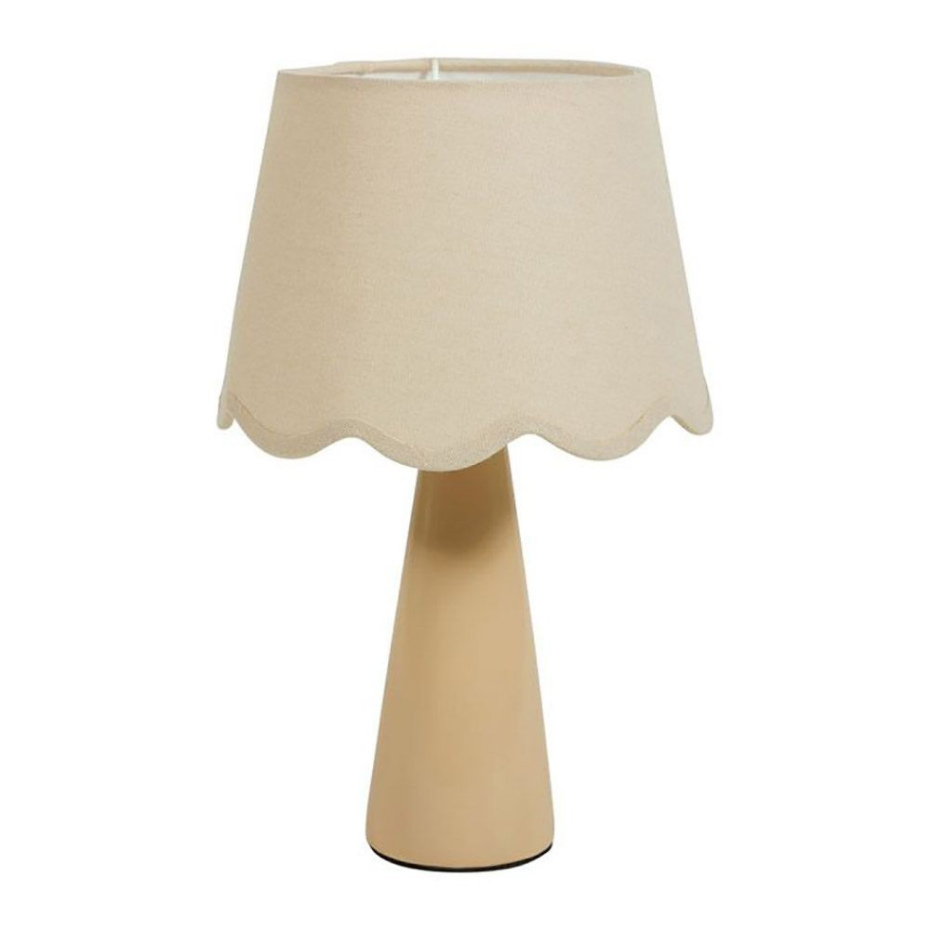 Lampe céramique lin Mathilde nude