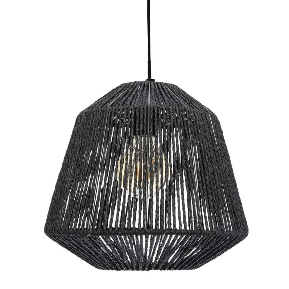 Suspension Corde Etnik Jily Noir D29