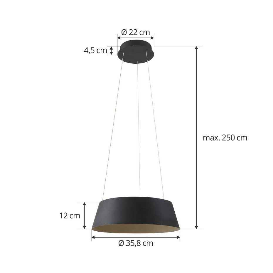 Suspension en aluminium moderneLED, Belsar