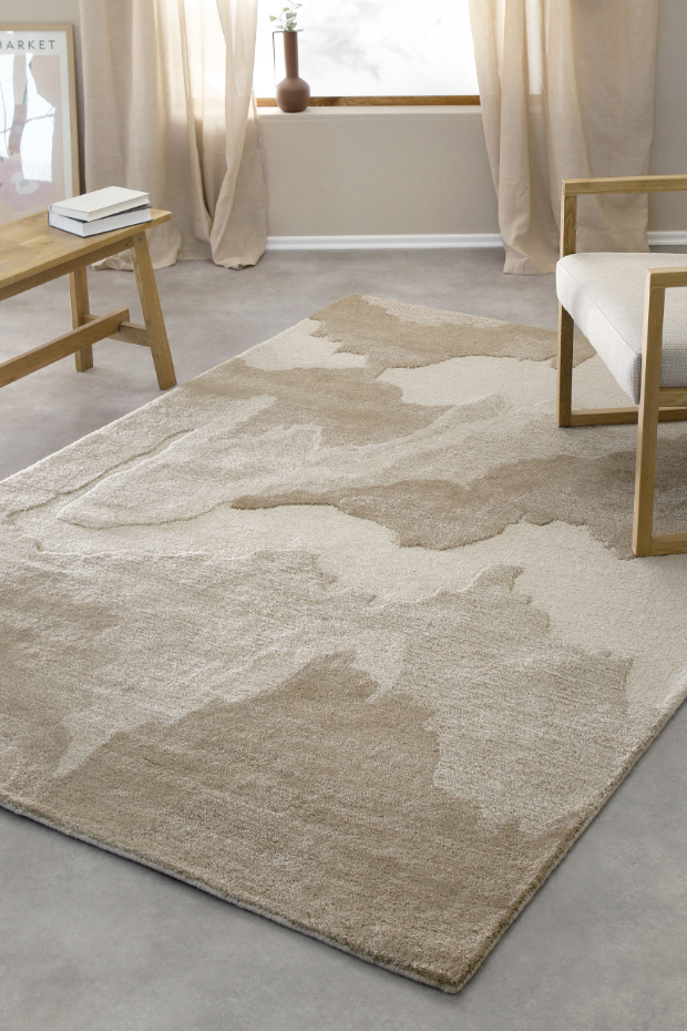 Tapis design en laine tufté main ,  CARLO