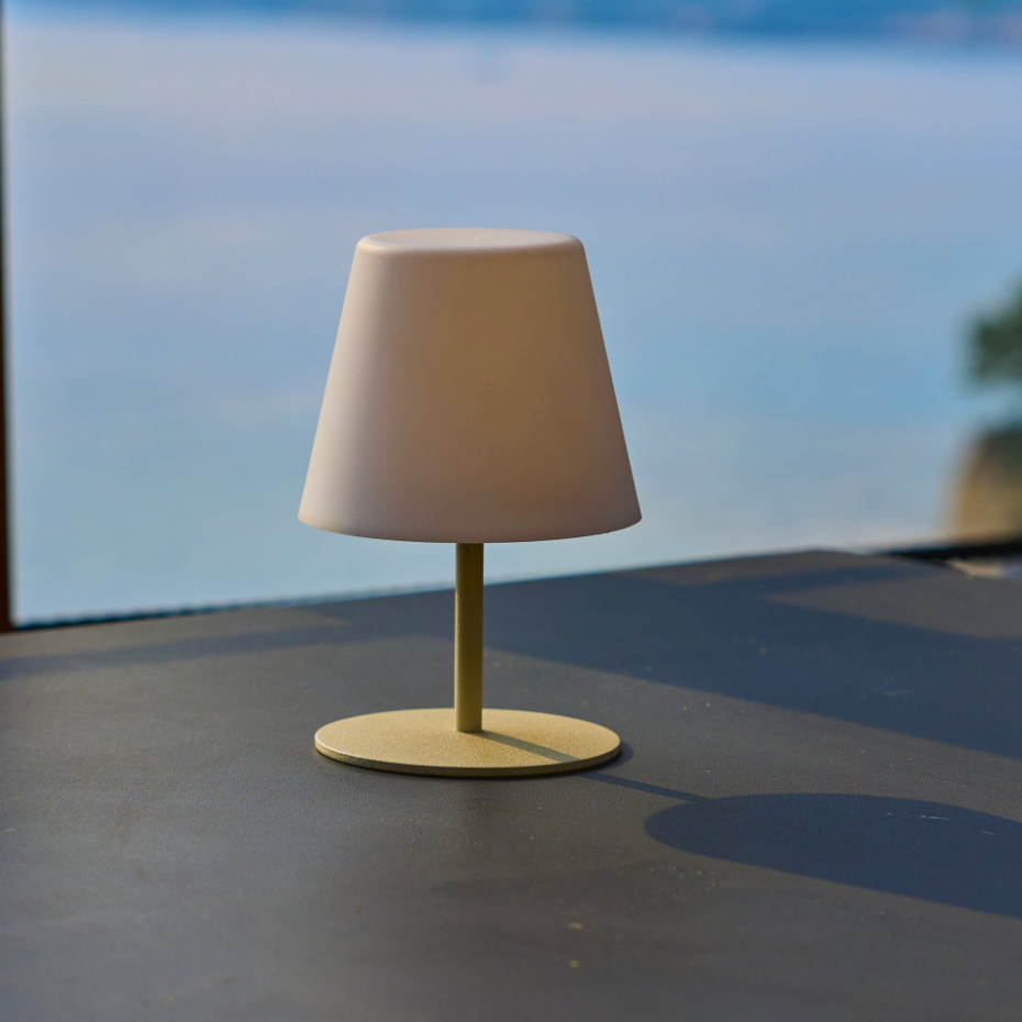 Lampe de table sans fil TWINS Sable H16cm