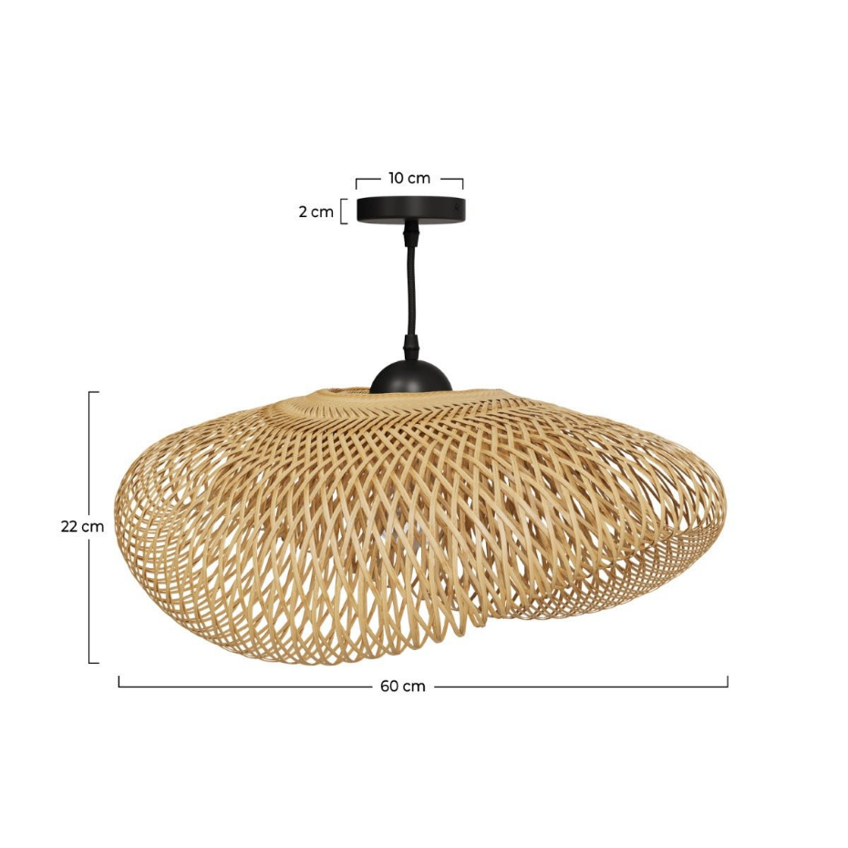 Suspension en bambou D60 cm - ANYA