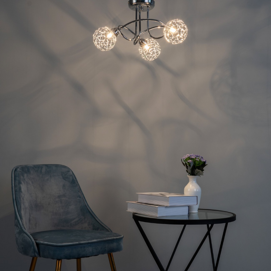 Plafonnier design à branches incurvées - APHYSE