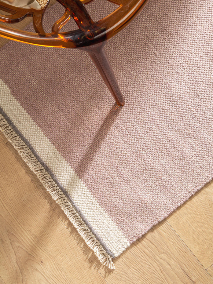 Tapis de couloir en laine tissé main KARLA