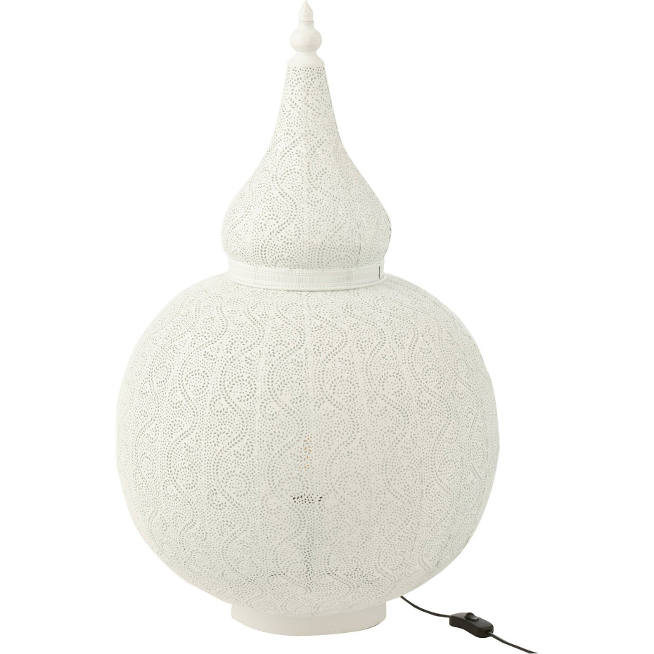 Lampe orientale en métal forme organique