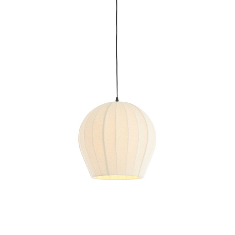 Suspension tissu bouclé crème Zagori