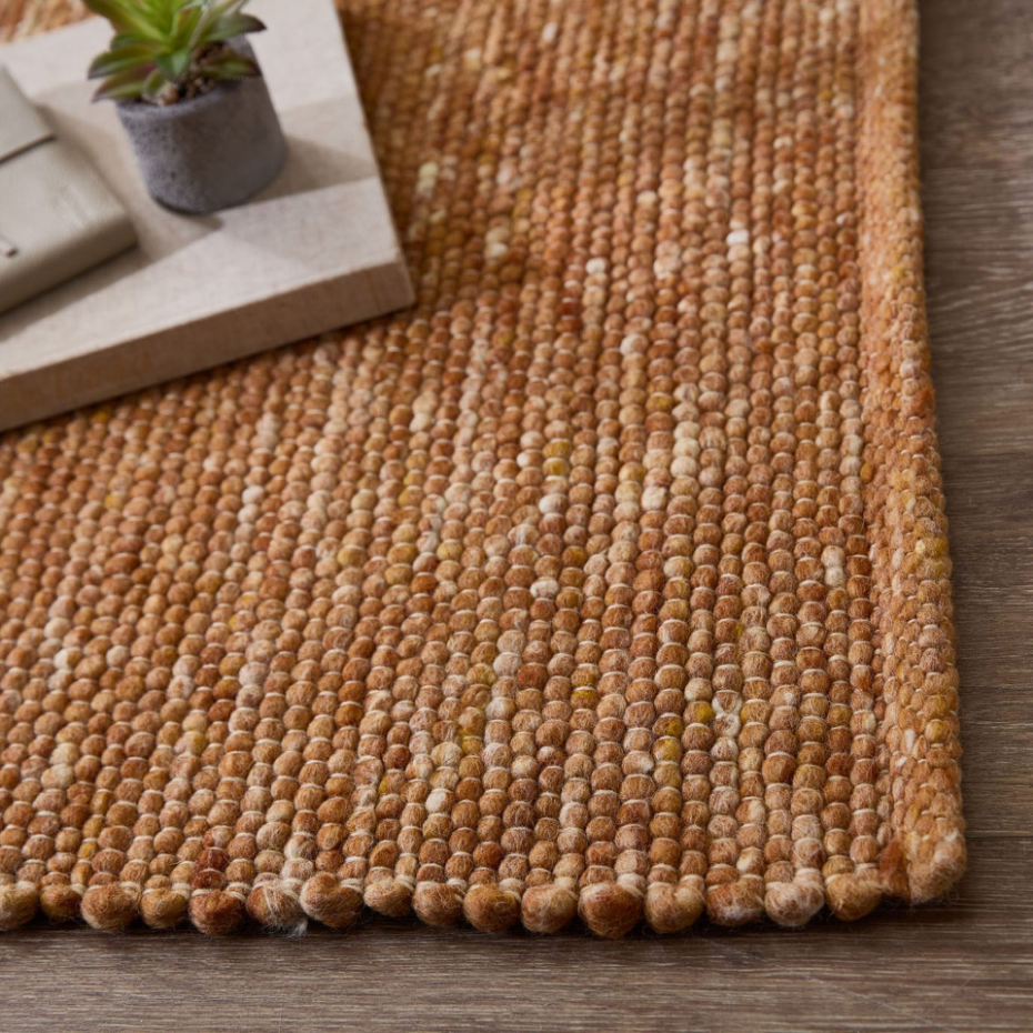 Tapis réversible en laine foulée tissé à la main aux couleurs vives - Alpen