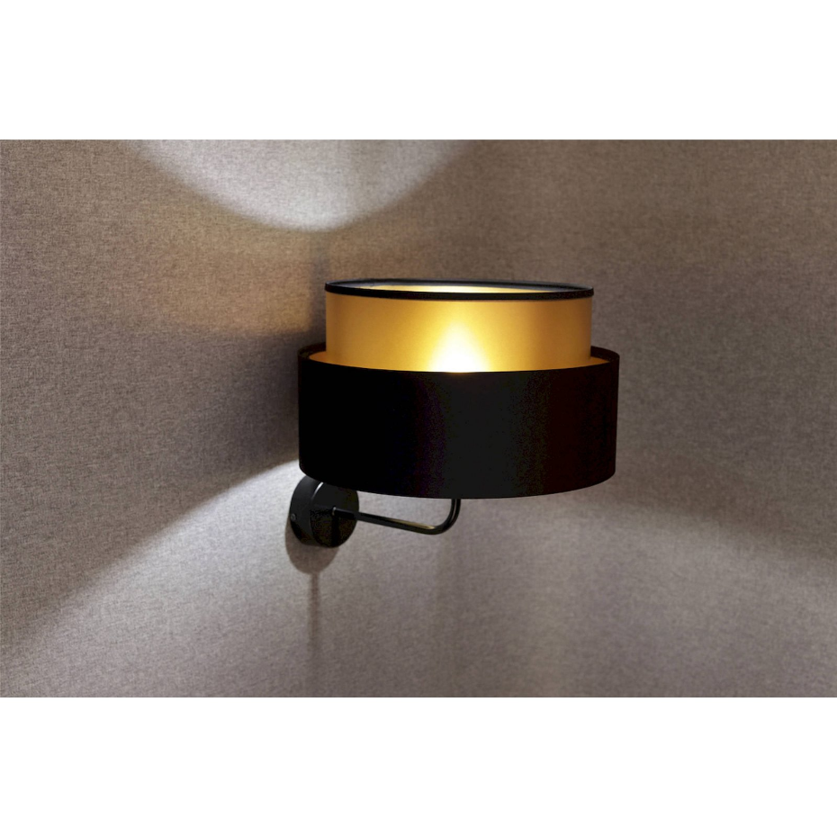 Applique murale ronde en PVC effet cuivre Duo ellegant