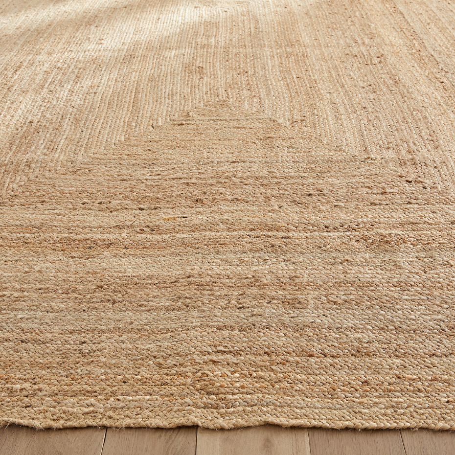 Tapis jute format XL en jute, tressé main, Hempy