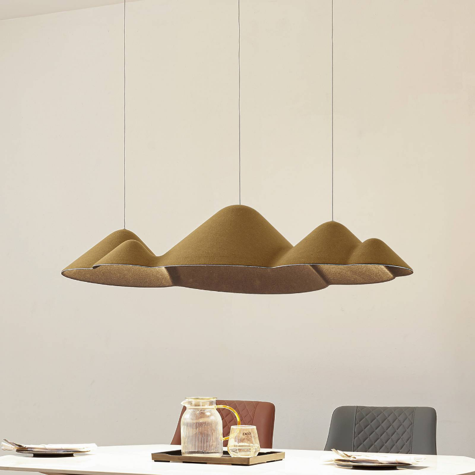 Suspension en textile moderneLED, Beutlin