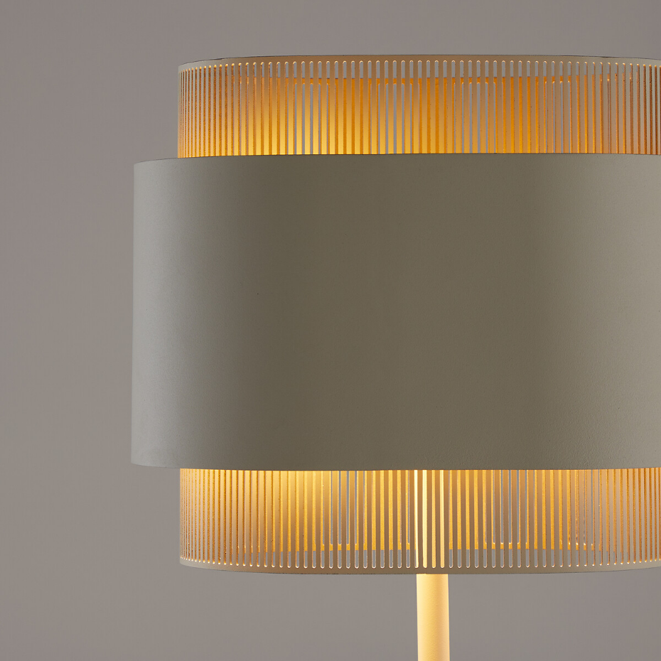 Lampadaire double en métal fer, Leila