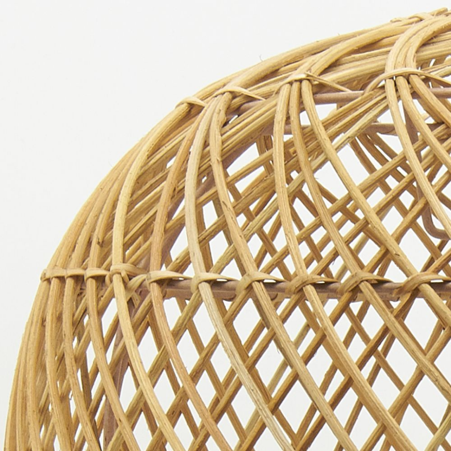 Abat-jour pour suspension boule en rotin Petit modèle
