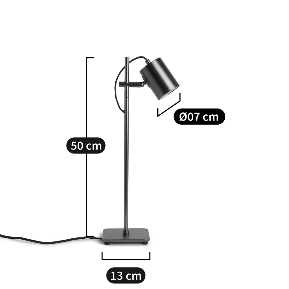 Lampe spot orientable finition graphite, Girevole