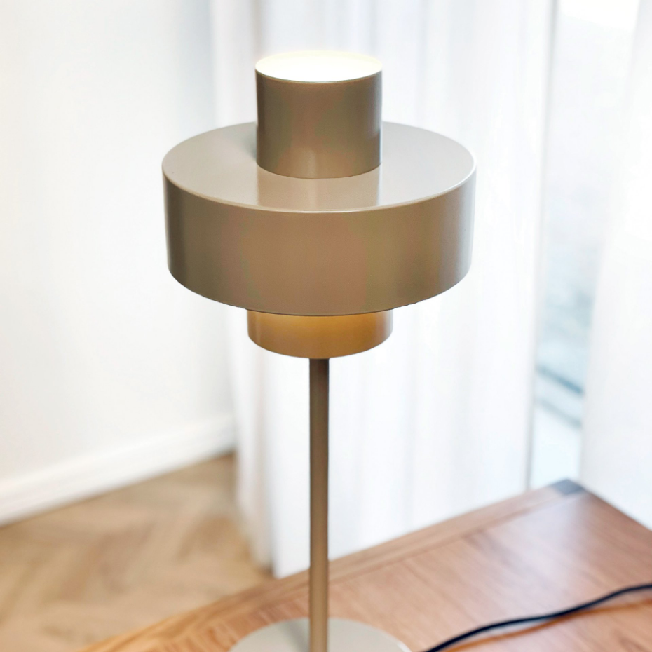 Lampe à poser en métal gris STOKE