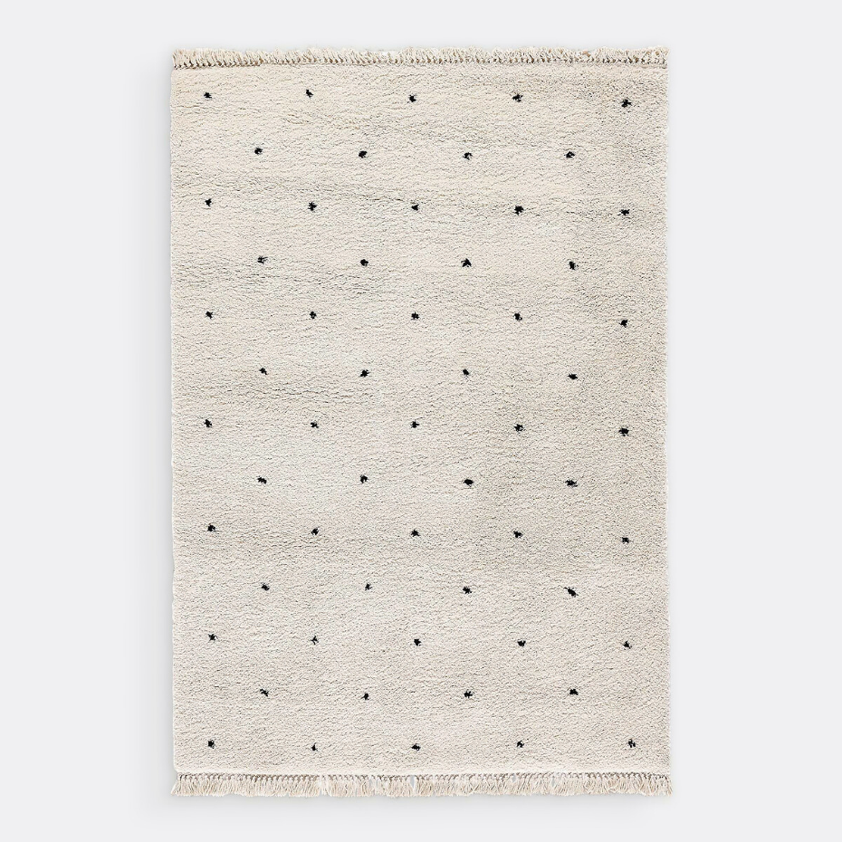 Tapis style berbère petits motifs pois Ava