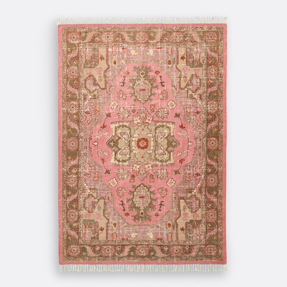Tapis vintage en coton, Floris
